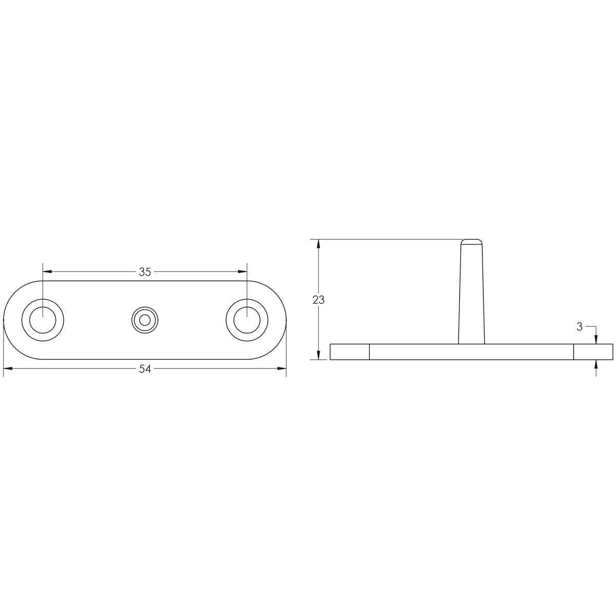 JSS1237 CASEMENT STAY SPARE PINS 54x23 SSS JSS1237PINS