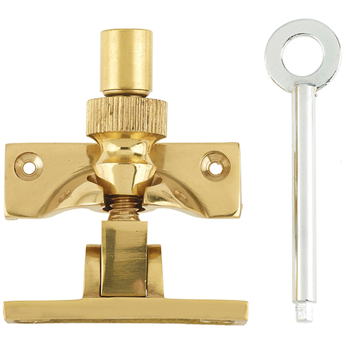 LOCK BRIGHTON SASH FASTENER 58 PBR