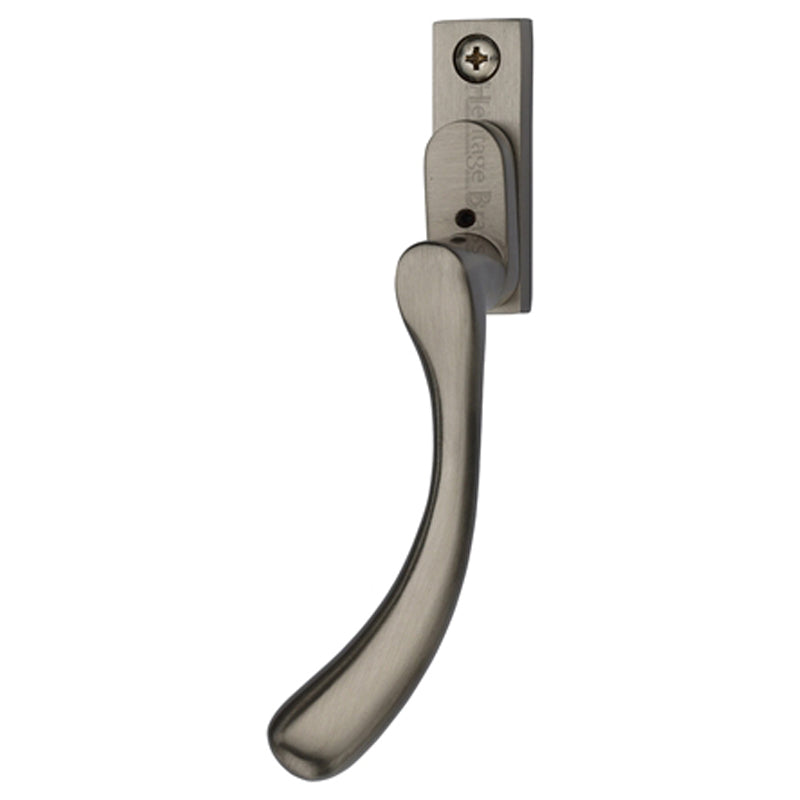 HERATIGE BRASS ESPAGNOLETTE HANDLE BALL DESIGN LH SNP by M MARCUS LTD