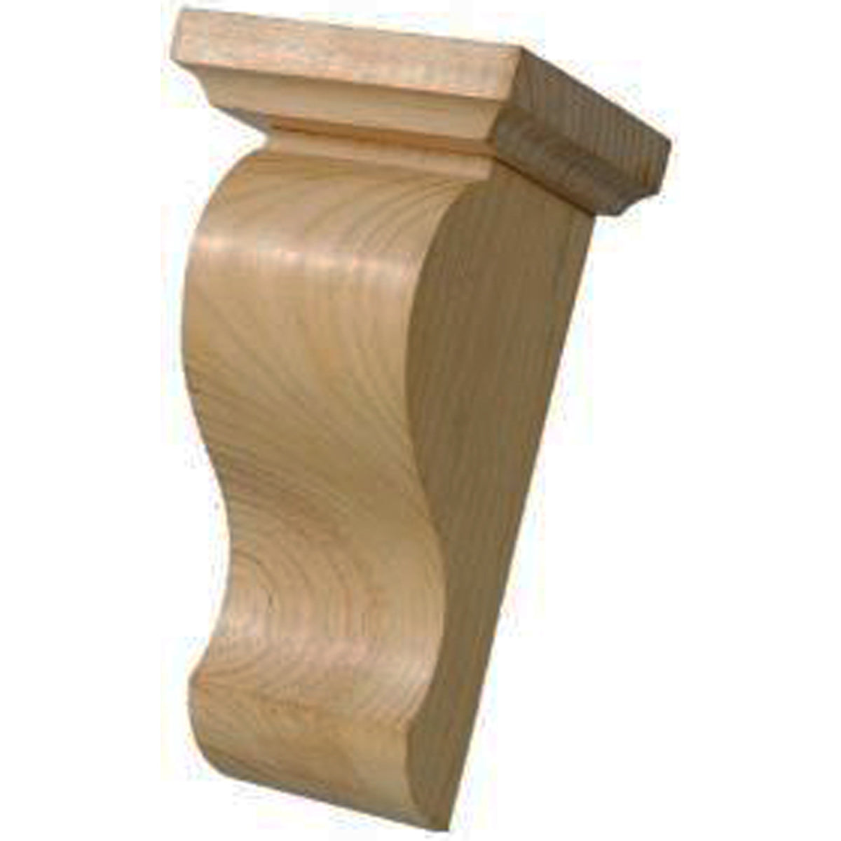 CORBEL MED CUT SHAPE BKT+CAP PINE