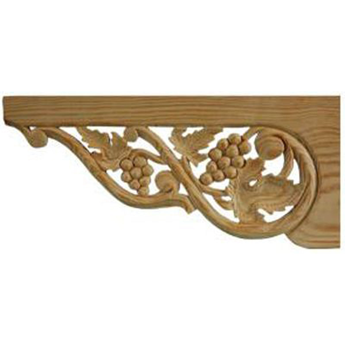 CARVED VINELEAF SPANDREL MED PAIR