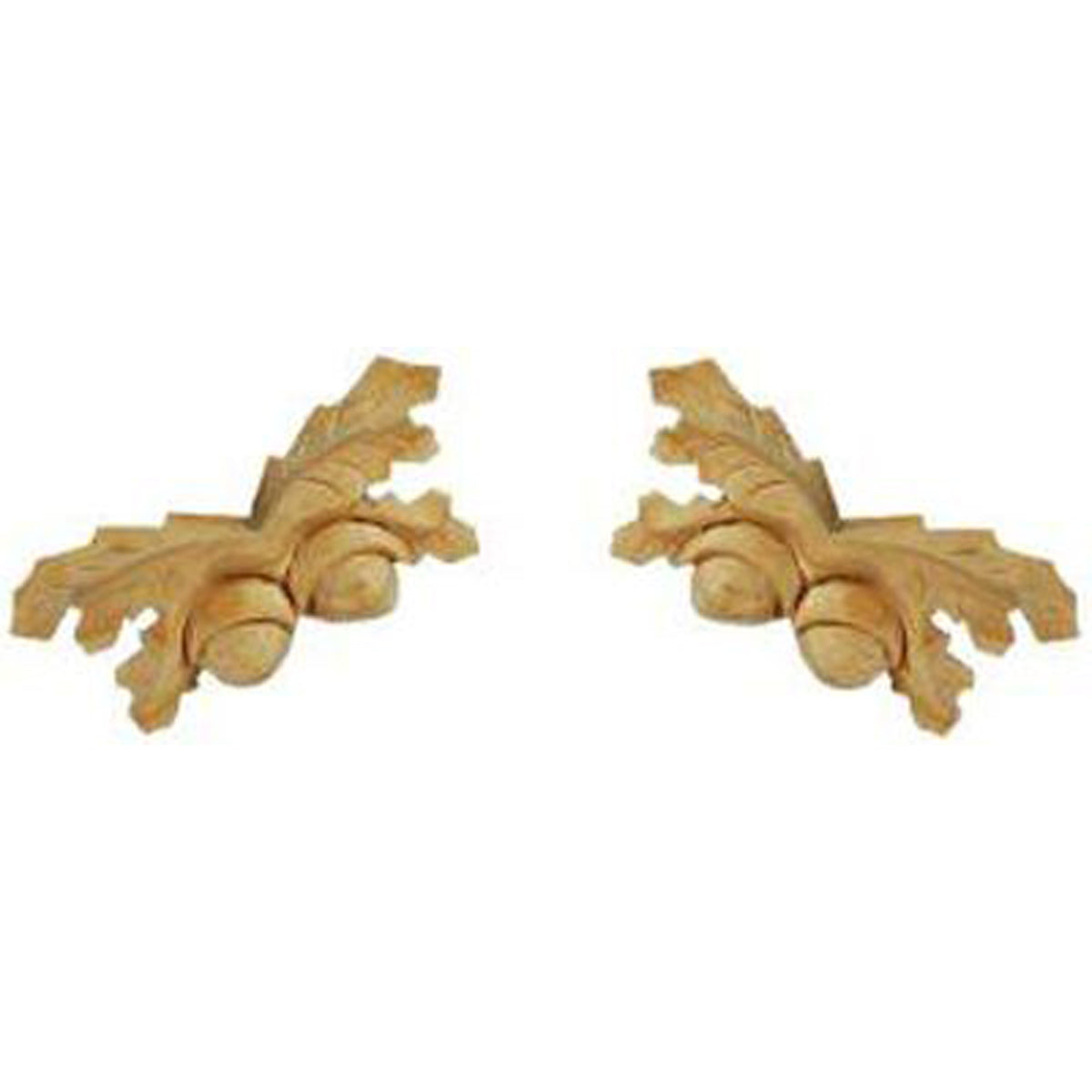 CARVED OAKLEAF+3ACORNS SMALL PAIR