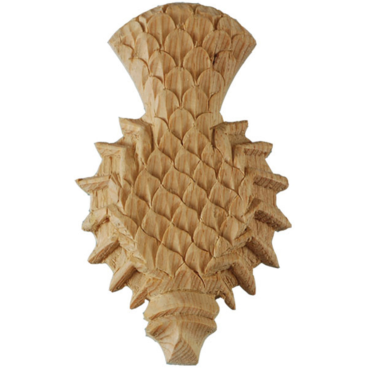 Carved Thistle Motif 152x86x20mm