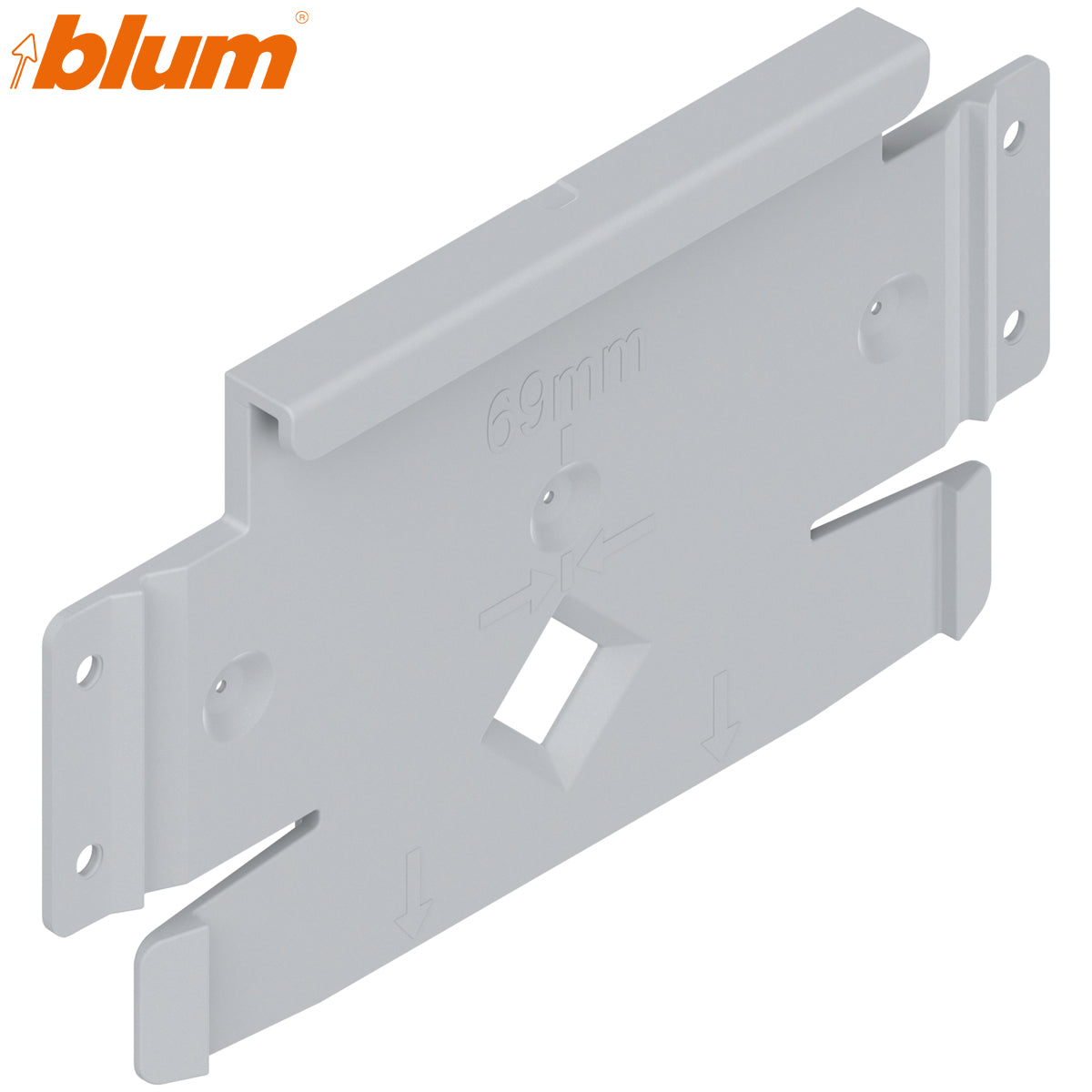 BLUM SERVO FLEX MOUNTING PLATE NYL/GRY