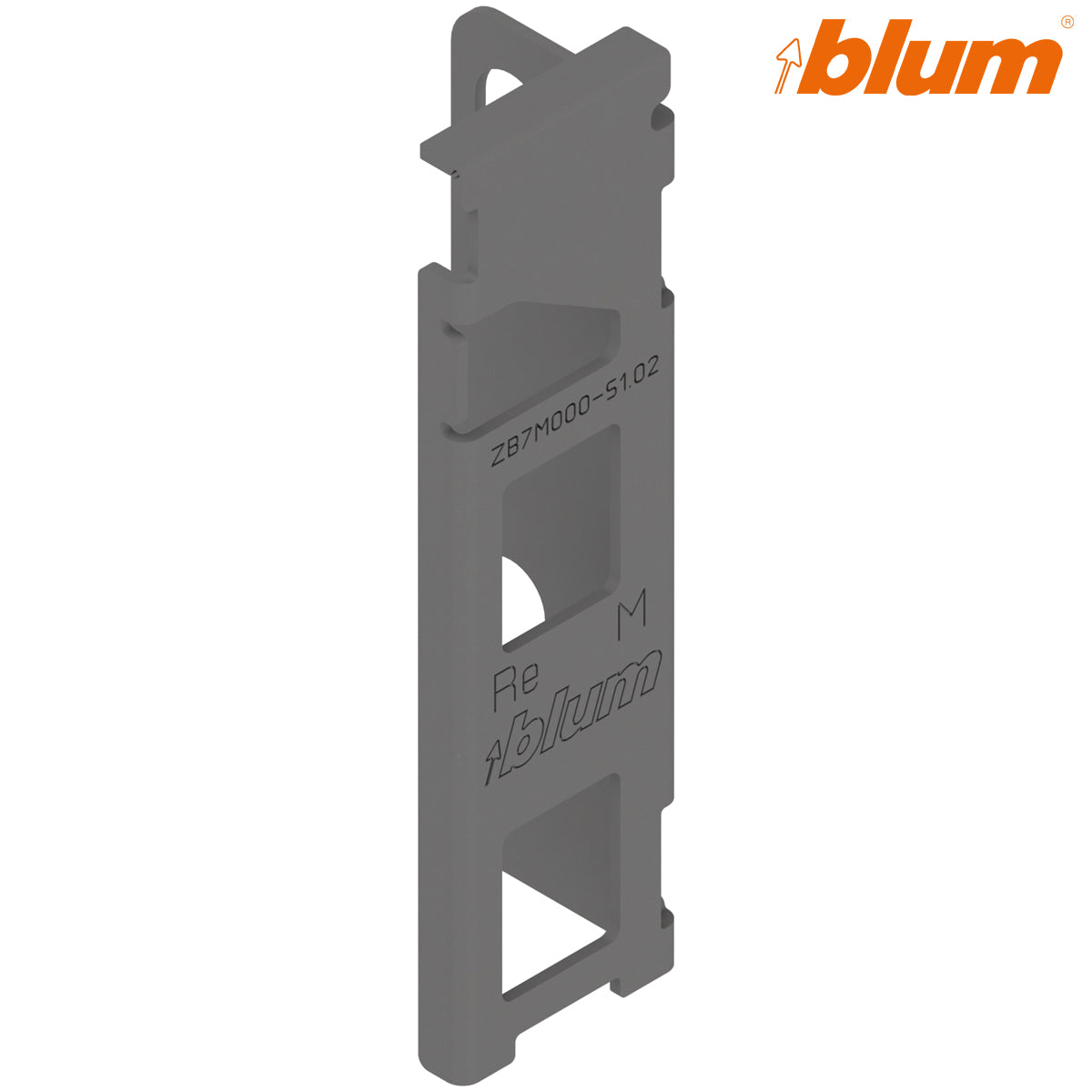 BLUM LEGRABOX WOOD BACK BRACKET M RH GRY
