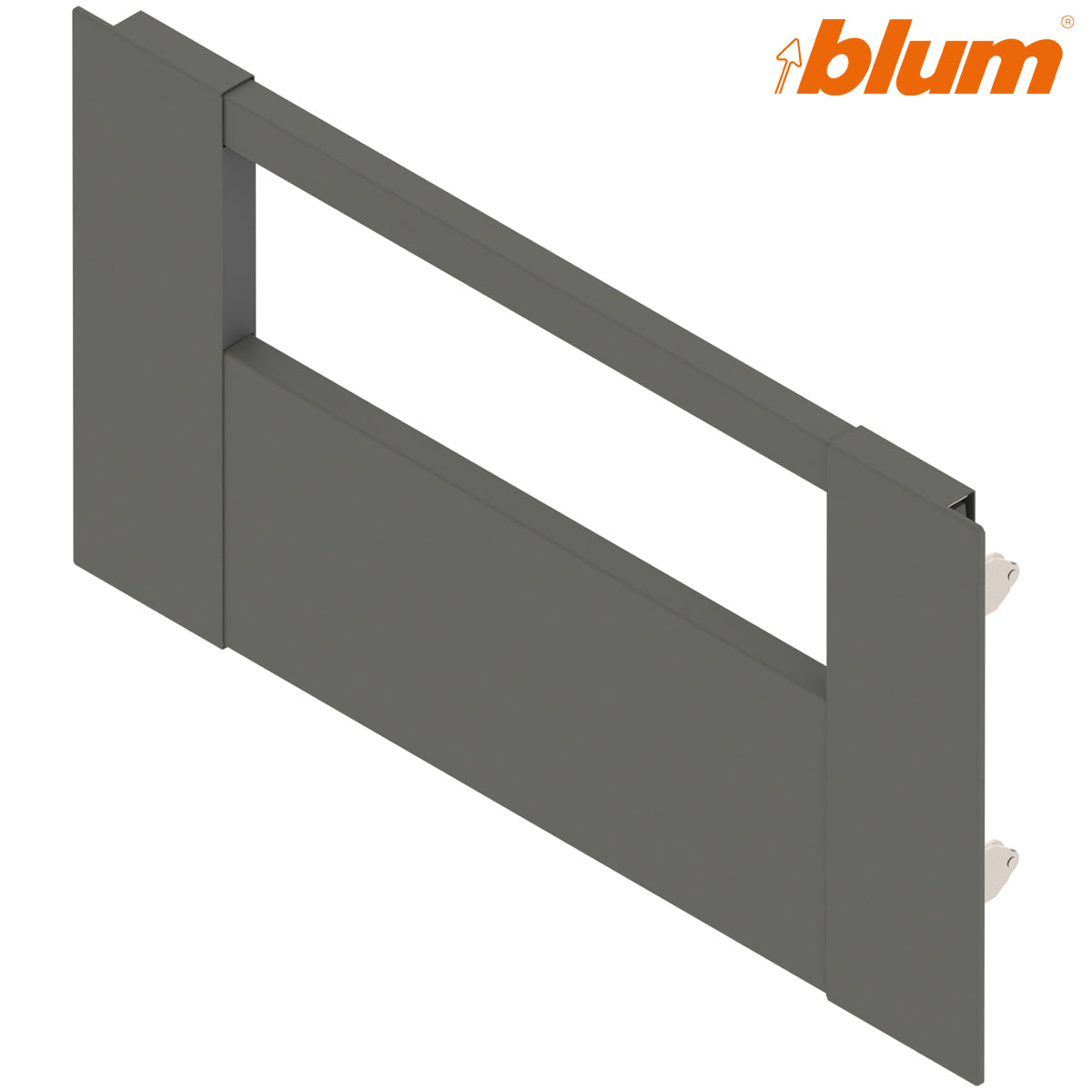 BLUM LEGRABOX FRONT PIECE+GALLERY RAIL 0400 OGY