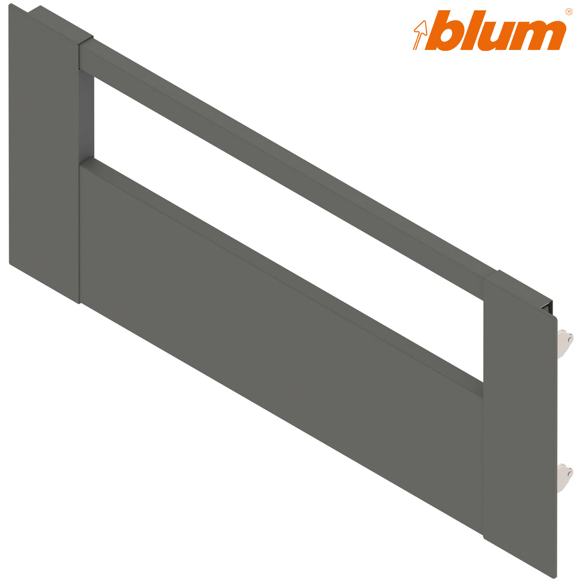 BLUM LEGRABOX FRONT PIECE+GALLERY RAIL 0500 OGY