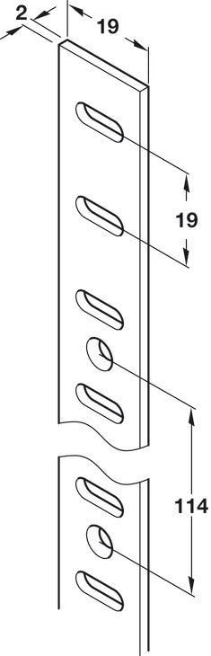 TONK FLAT SHELF STRIP 1829 MS/EBR