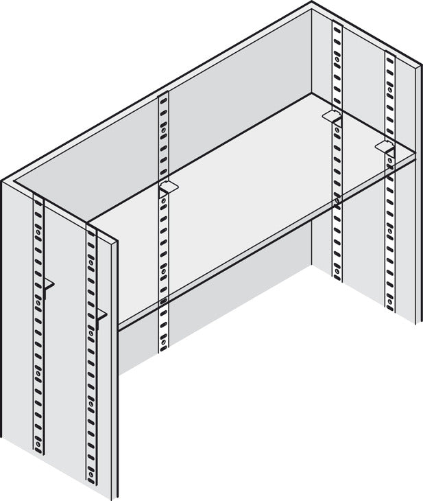 TONK FLAT SHELF STRIP 1829 BRASS/CHROME PLATED