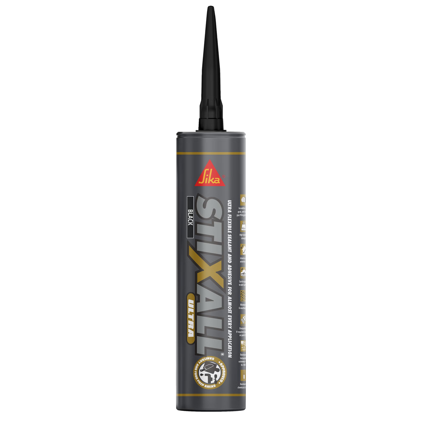 Sika Stixall Ultra Adhesive & Sealant 300ml Black cartridge – GLU022N