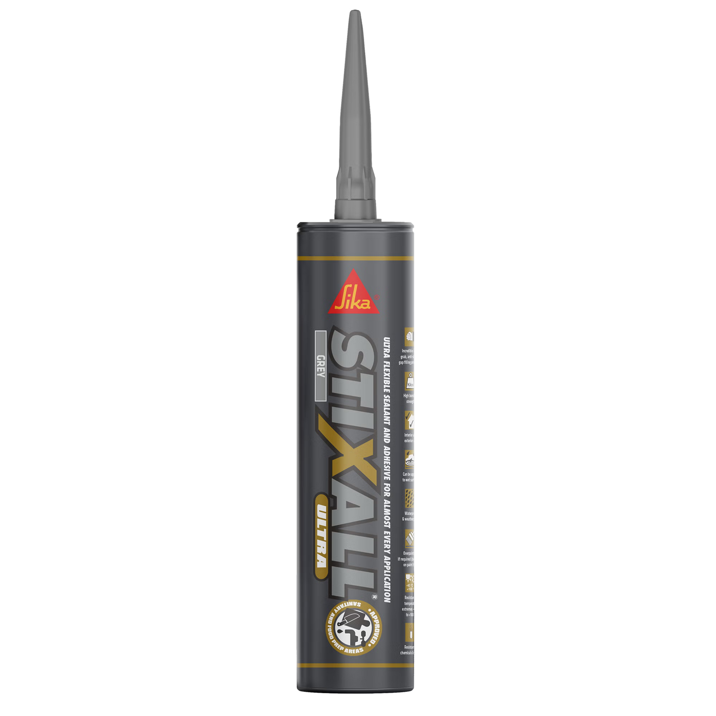 Sika Stixall Ultra Adhesive & Sealant 300ml Grey cartridge glu022m
