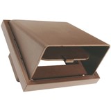 COWLED WALL VENT RECT 110x54 BRN