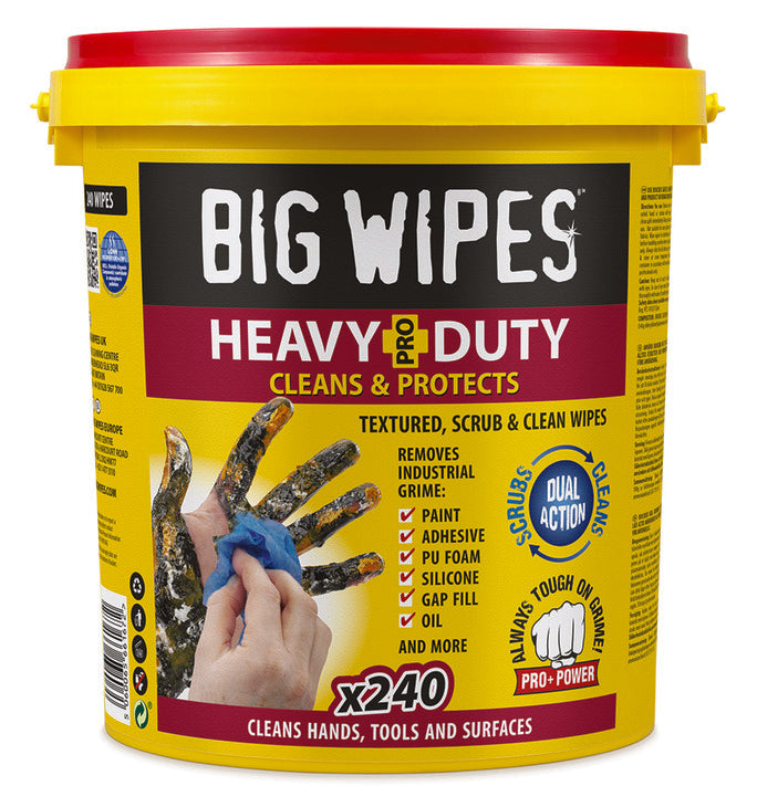 Big Wipes HeavyDuty Pro+ Red Top Bucket by HAFELE UK LTD