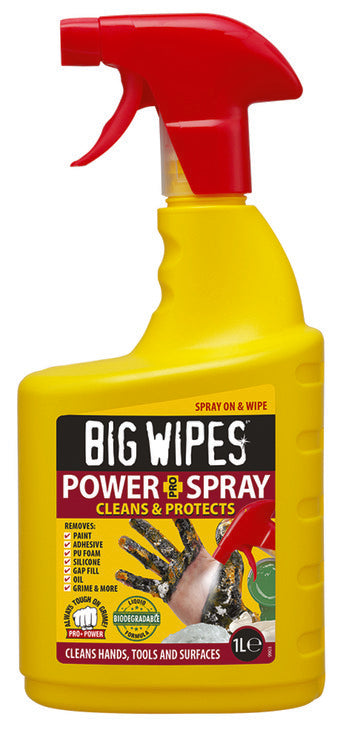 Big Wipes Power Spray Pro+ 1ltr bottle by HAFELE UK LTD