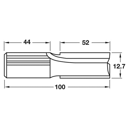 ROUTER BIT D12.7 TUNGSTEN CARB TIP