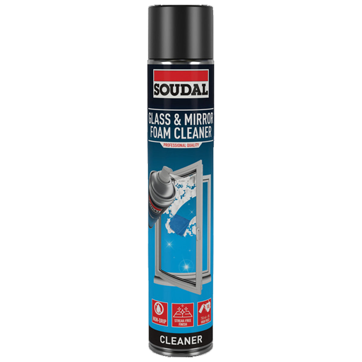 SOUDAL FOAM GLS MIRROR CLEAN 750ml