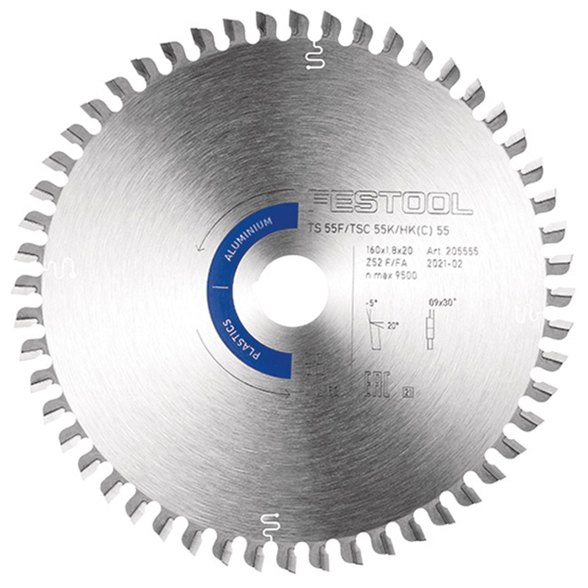 FESTOOL F/FA52 SAW BLADE D160