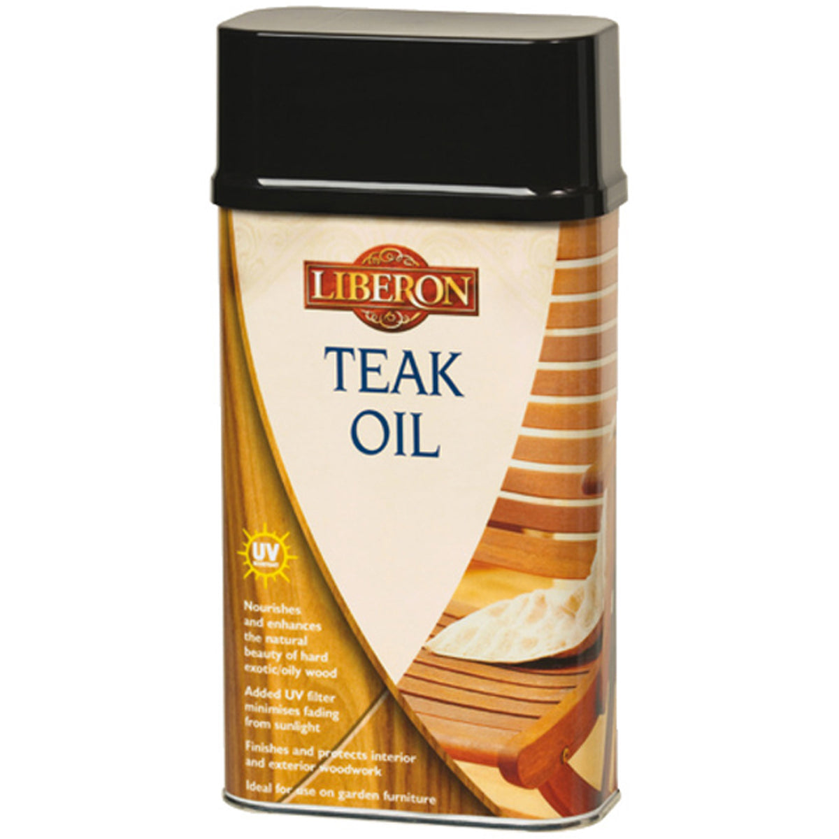 OIL TEAK WITH UV 1L CLEAR SATIN