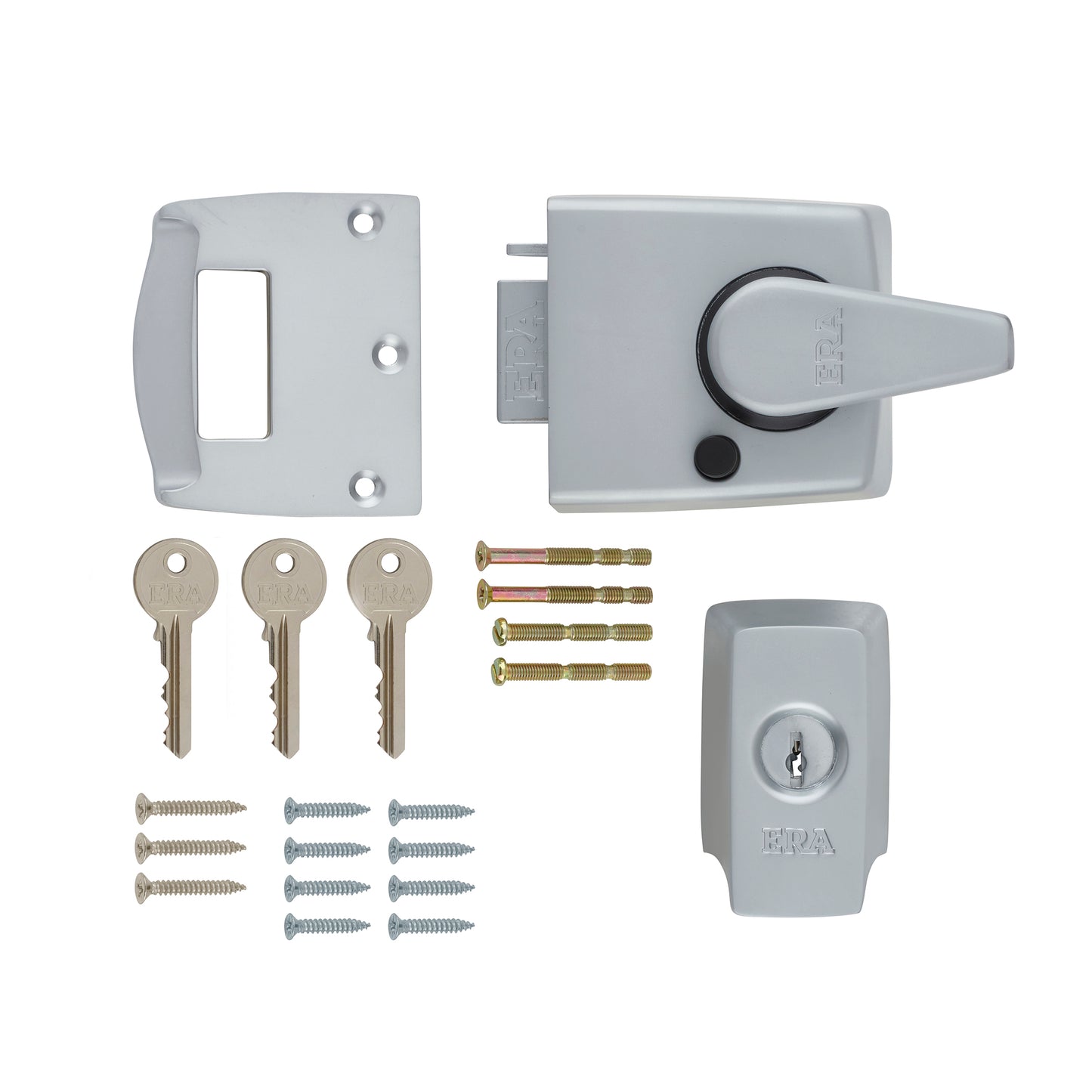 ERA BS Egress Keyless Nightlatch 60mm Satin Chrome | DF1730-35