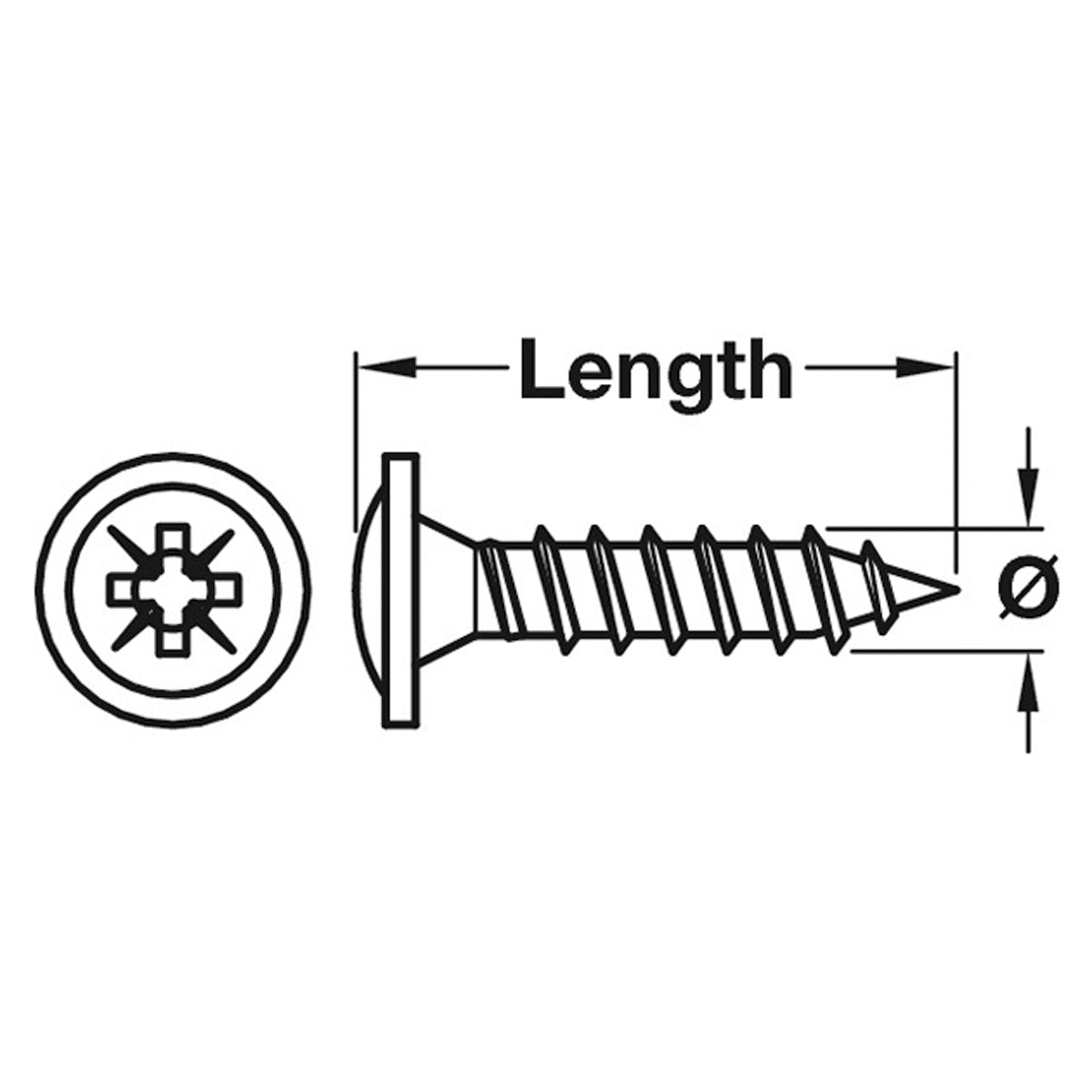 SPAX FLANGEHEAD SCREW B/ZP D4.0x25
