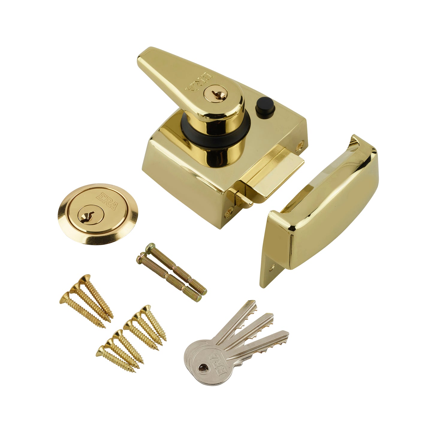 ERA Double Locking Nightlatch Narrow 40mm Electro Brass | DF183A