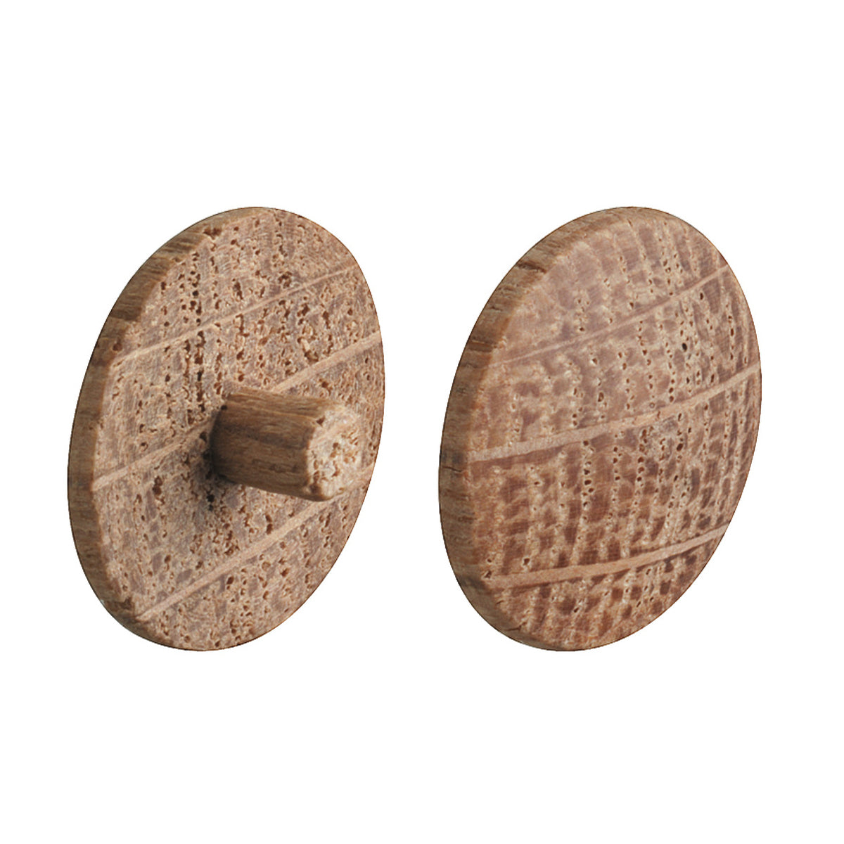 SOLID WOOD COVER CAP D13x2 OAK x100 by HAFELE UK LTD