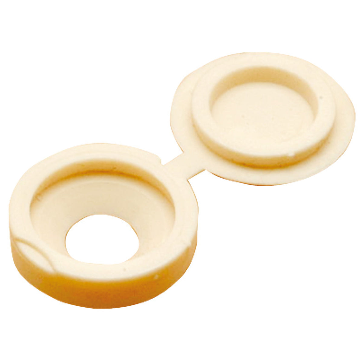 HINGED PLASTIC COVER CAP D12.6x5 BEIGE x1000 by HAFELE UK LTD