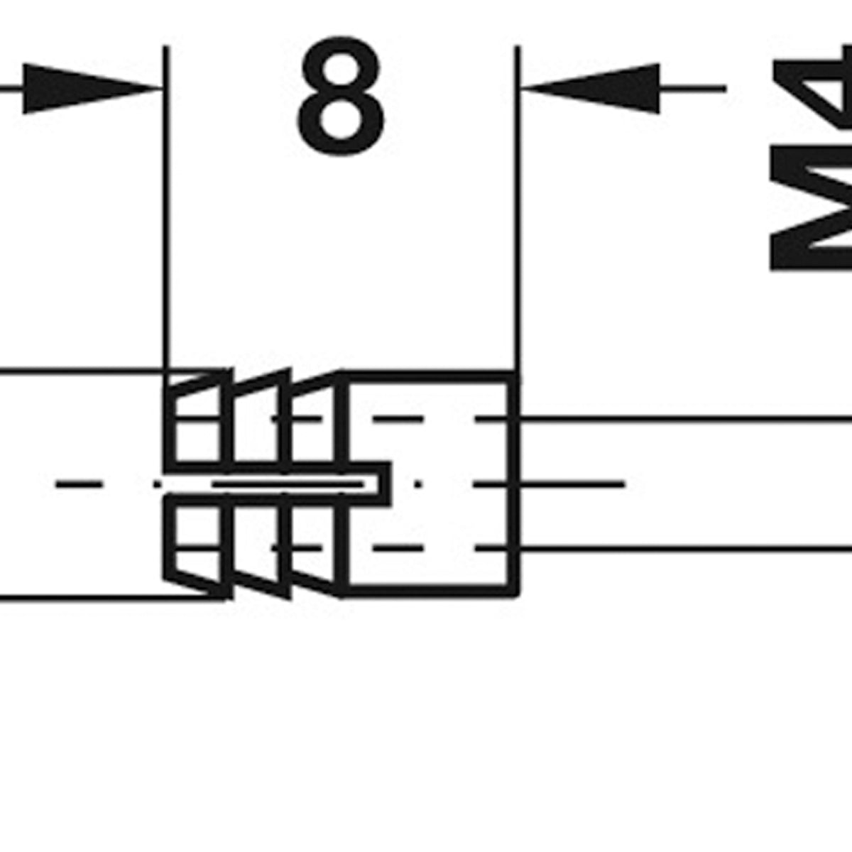 M4 SLEEVE D5 DM4x8 BRS/BRI x100