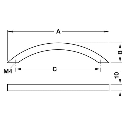 METROPOLIS BOW HANDLE 160HC 181 SSS