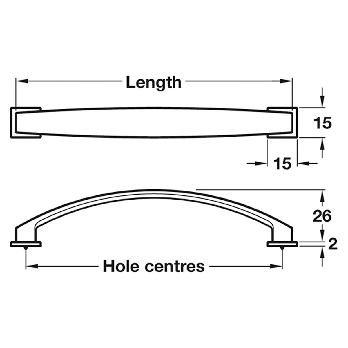 AUGUSTA BOW HANDLE 160HC ZA/MBK