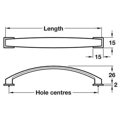 AUGUSTA BOW HANDLE 160HC ZA/MBK