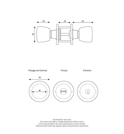 ERA Privacy Lock Silver | DF168-52