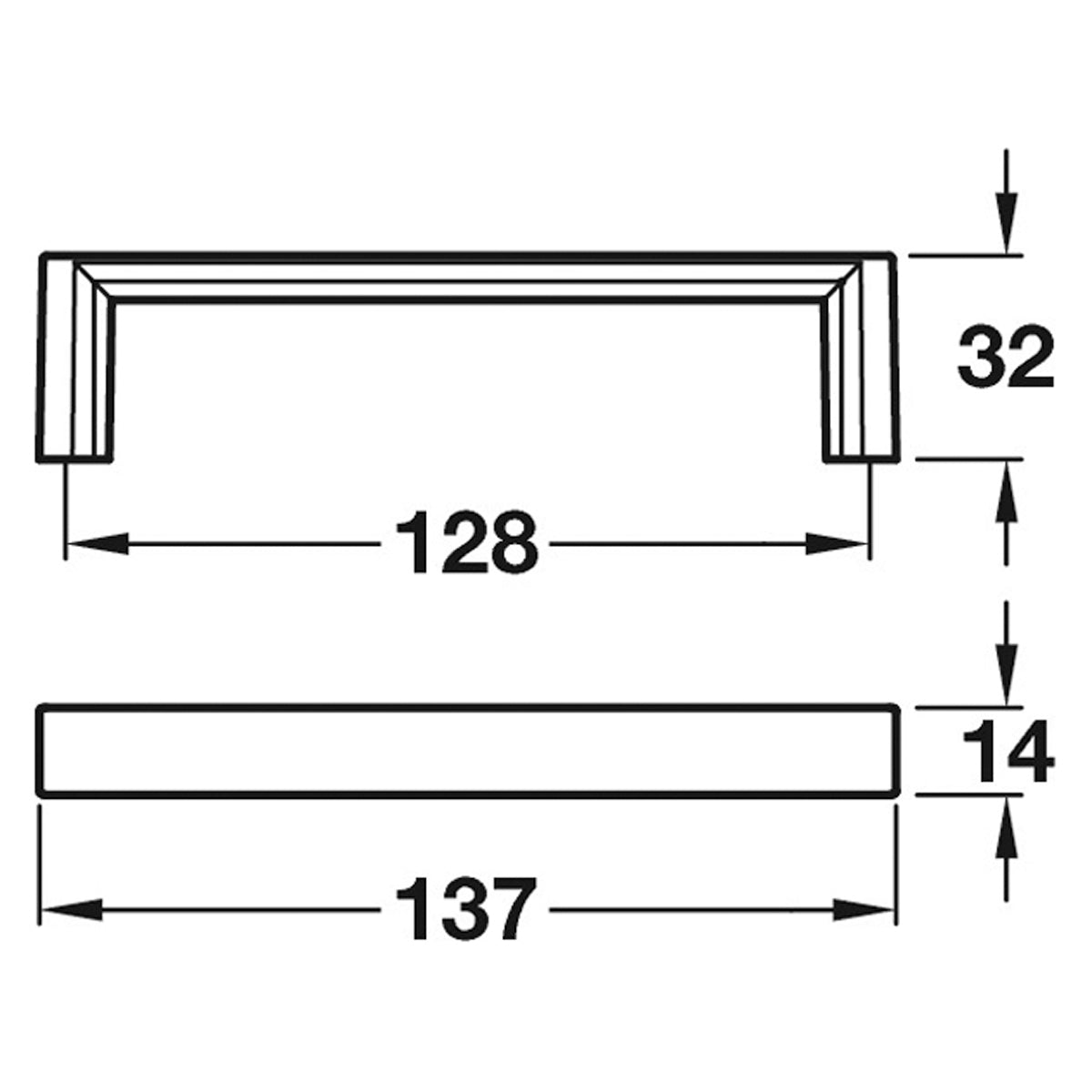 JUTLAND PULL HANDLE 128HC ZA/SSE