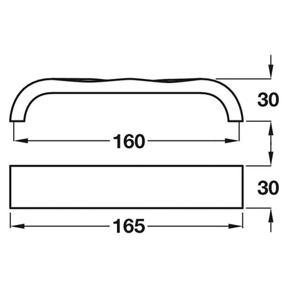 LYLE PULL HANDLE 160HC 165 ZA/PCP