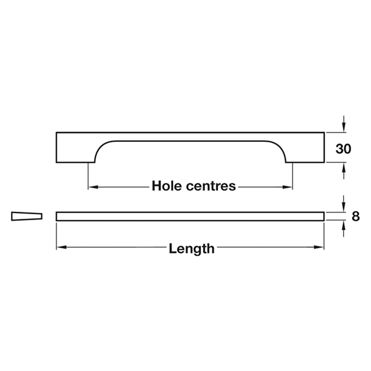 PUTNEY PULL HND 192HC 256x30x8 SSE
