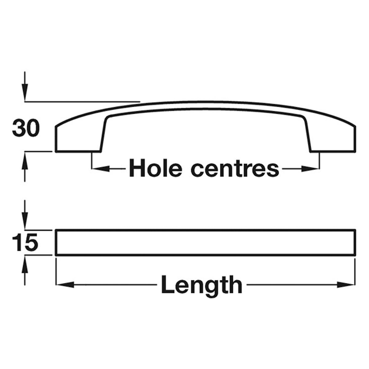 FLORENCE BOW HANDLE 160HC ALU/BNI