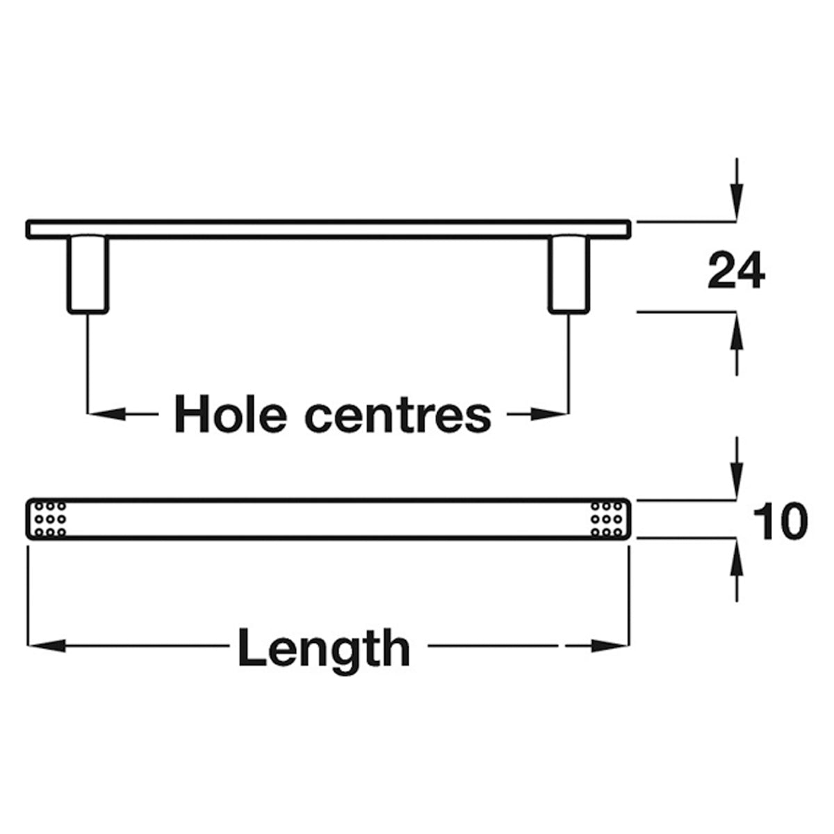 MELINA PULL HANDLE 128HC ZA/PCP