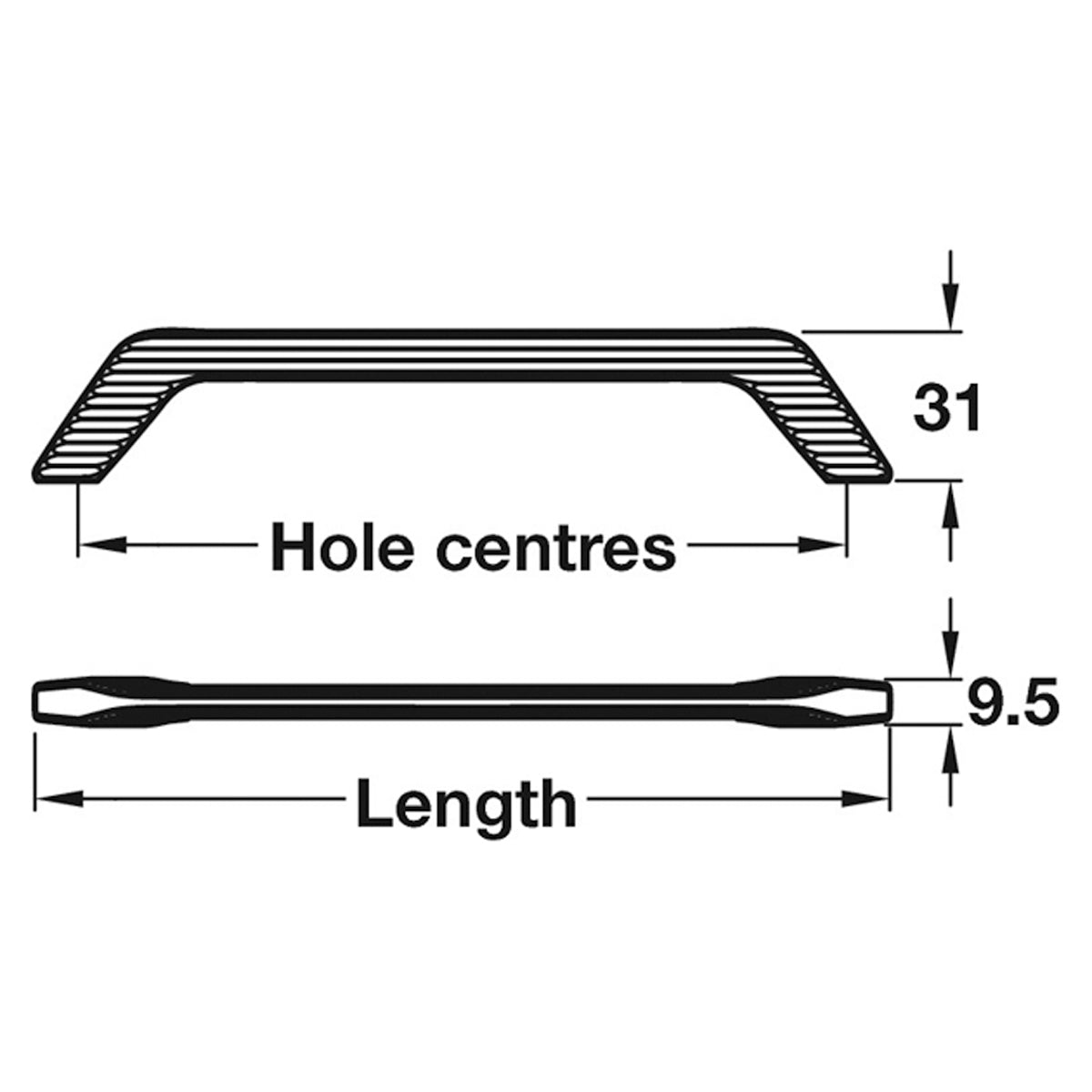 PLANE PULL HANDLE 160HC ZA/MANTH