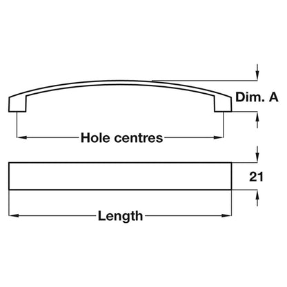 MELBURY BOW HANDLE 160HC ZA/SSE