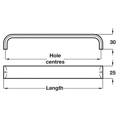 PEMBRIDGE D HANDLE 128HC ALU/PCP