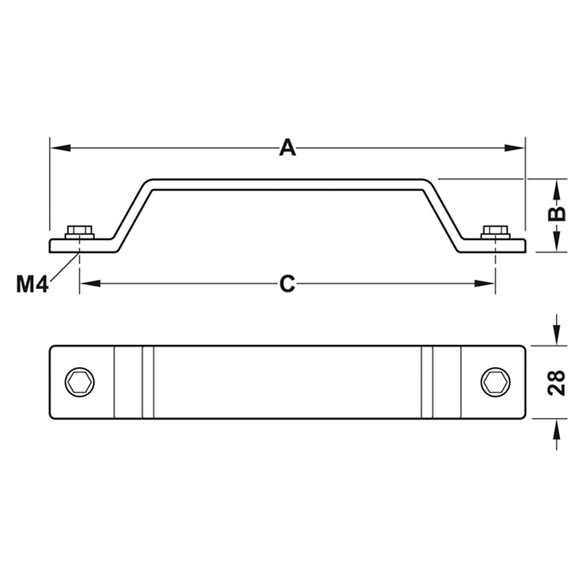 FACTORY D PULL HANDLE 160HC ZA/ABR