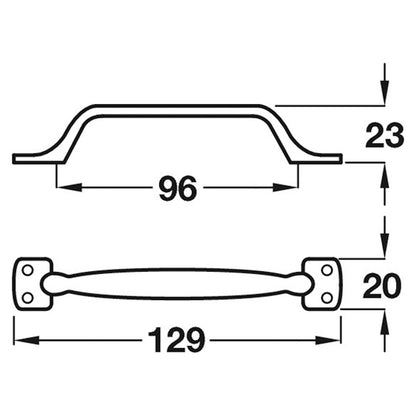 KNIGHTBRIDGE D HANDLE 96HC ZA/SSE