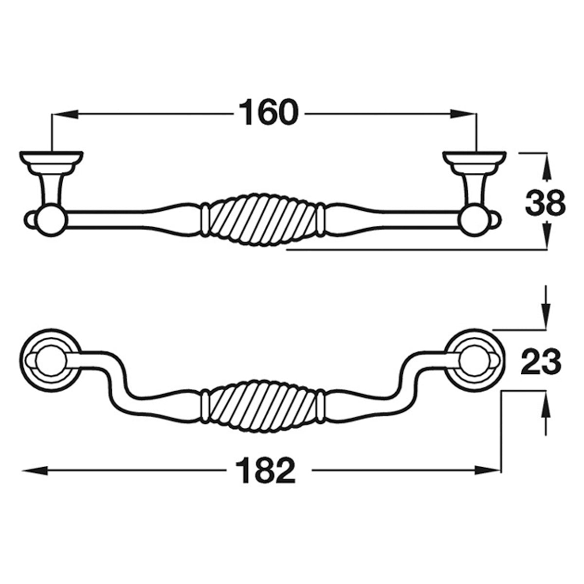 TWISTER DROP HANDLE 160HC ZA/APW