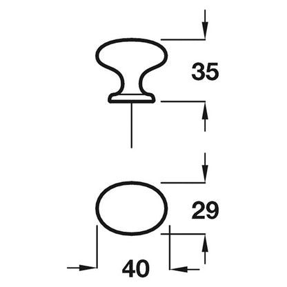 CHESTER KNOB 40x29x35 ZA/ABR