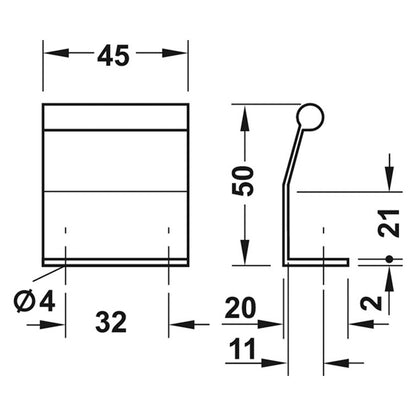 MADDOX PULL HND 32HC 45x20x50 MCP
