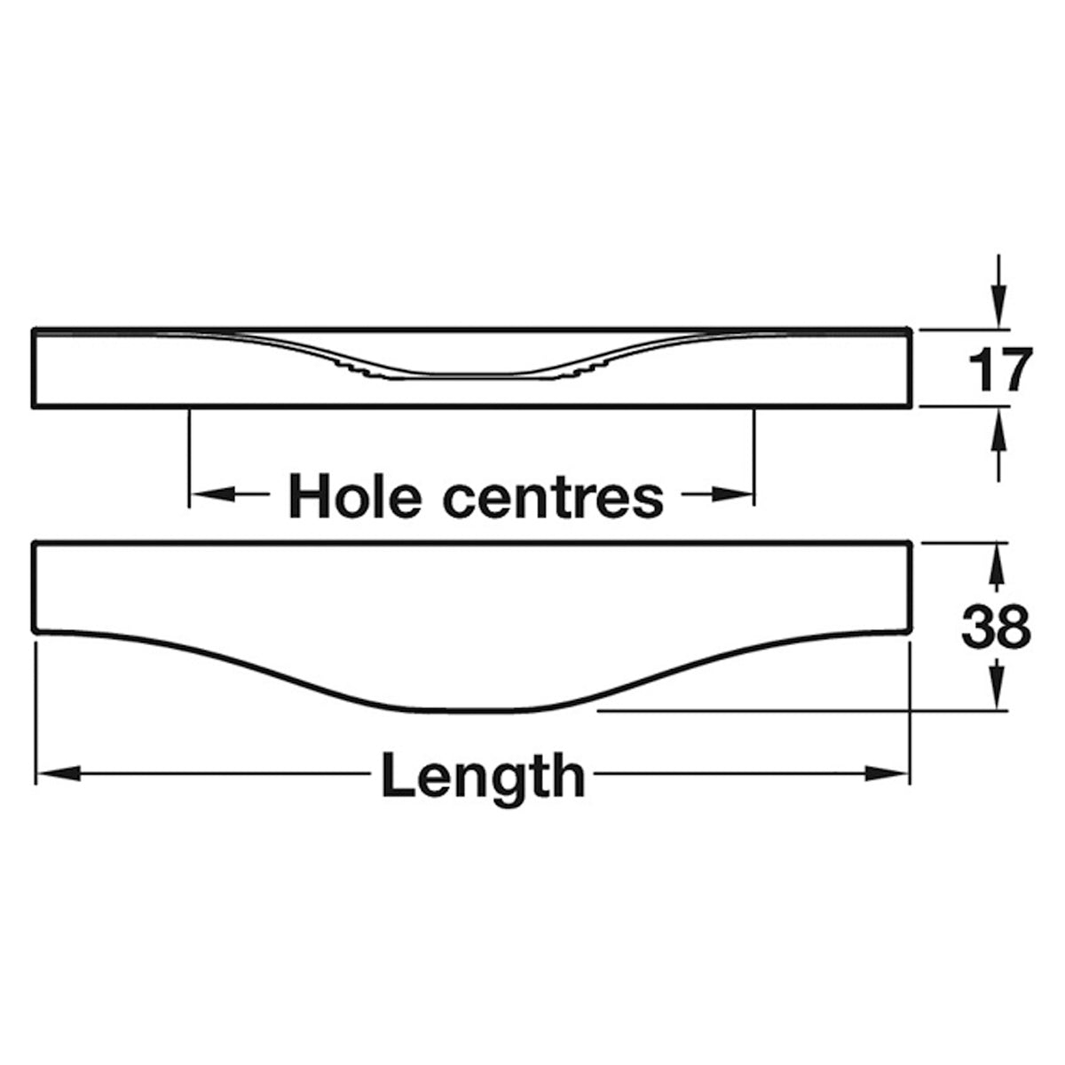 NOMA PROFILE HANDLE 128HC ALU/BAA
