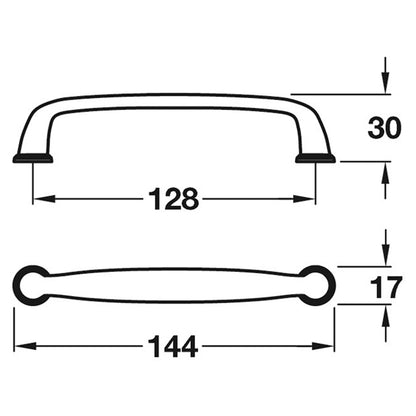 KANE PULL HANDLE 128HC ZA/ORBZ