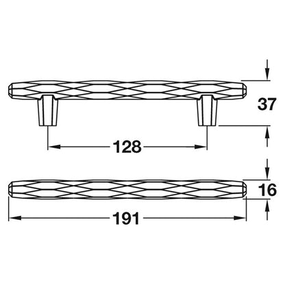 ST.VINCENT PULL HANDLE 128HC ZA/GCH