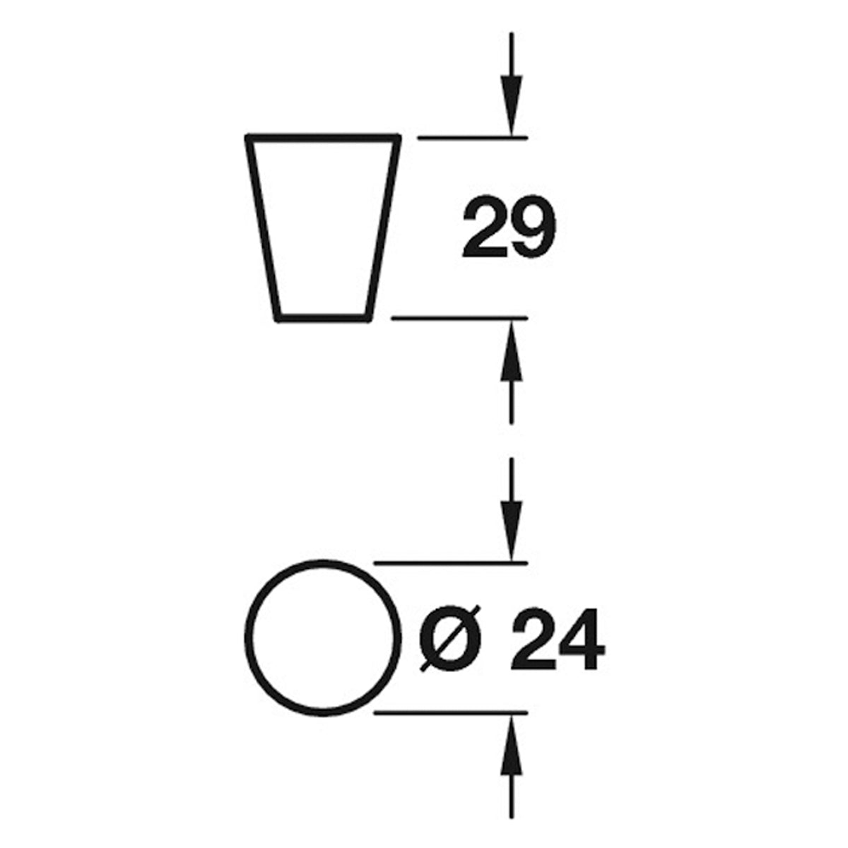BINX KNOB D24x29xD15 ZA/SSE