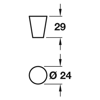 BINX KNOB D24x29xD15 ZA/SSE